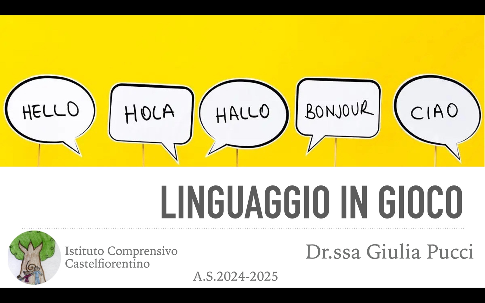 Scopri di più sull'articolo IL LINGUAGGIO IN GIOCO