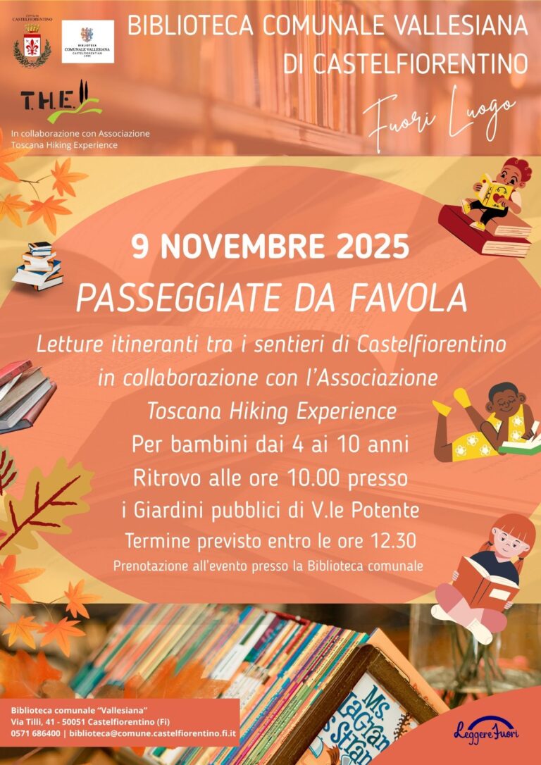 Scopri di più sull'articolo 𝐏𝐀𝐒𝐒𝐄𝐆𝐆𝐈𝐀𝐓𝐄 𝐃𝐀 𝐅𝐀𝐕𝐎𝐋𝐀. 𝐋𝐞𝐭𝐭𝐮𝐫𝐞 𝐢𝐭𝐢𝐧𝐞𝐫𝐚𝐧𝐭𝐢 𝐭𝐫𝐚 𝐢 𝐬𝐞𝐧𝐭𝐢𝐞𝐫𝐢 𝐝𝐢 𝐂𝐚𝐬𝐭𝐞𝐥𝐟𝐢𝐨𝐫𝐞𝐧𝐭𝐢𝐧𝐨.