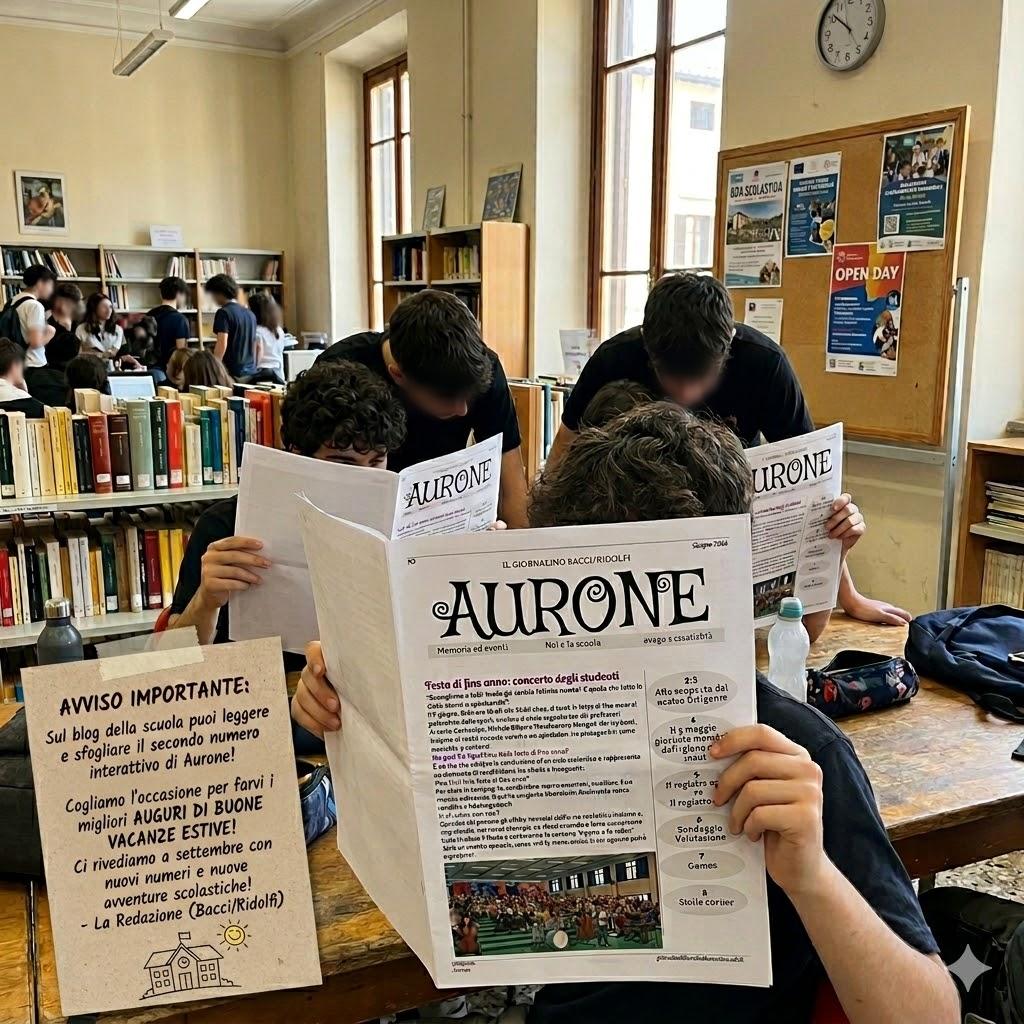 Al momento stai visualizzando Giornalino Bacci Ridolfi: sfoglia online il secondo numero di Aurone!